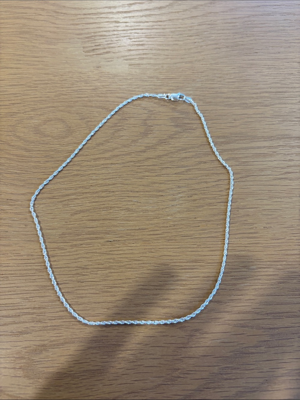 Sterling Silver Rope Chain Necklace
